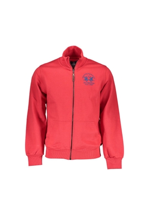 Red Cotton Men's Sweater - M