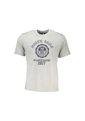 Gray Cotton T-Shirt - S