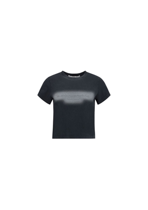 Alexander Wang Black Cotton T-Shirt - L