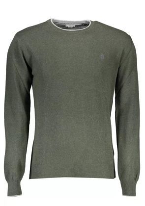Green Wool Men Sweater - XXL