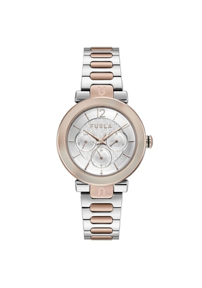 Furla Gray Stainless Steel Dress Watch
