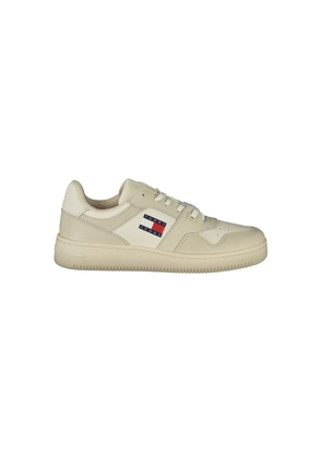 Beige Leather Men Sneaker - EU40/US7