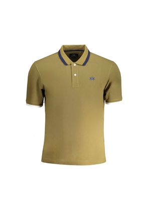 Green Cotton Polo Shirt - S