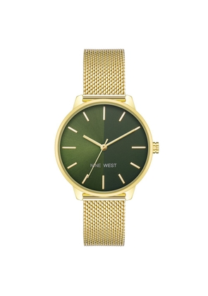 Nine West Gold Stainless Steel Dress Watch