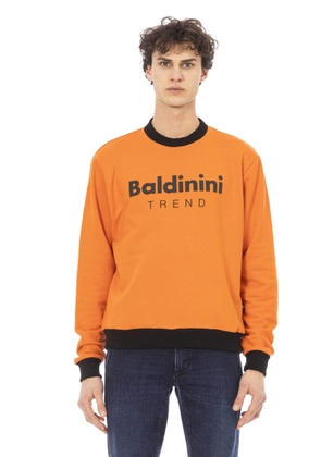 Baldinini Trend Orange Cotton Sweater - S