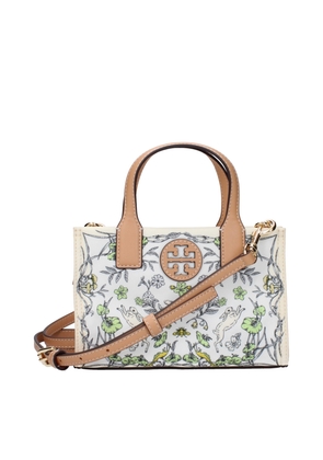 Beige Fabric Handbag