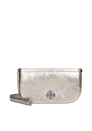 Gold Leather Crossbody Bag