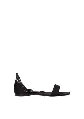 Black Satin Sandal - EU36/US6