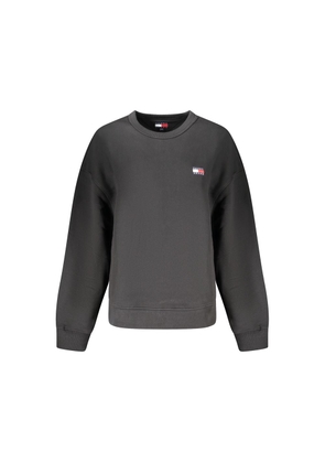 Black Cotton Women Sweater - XS