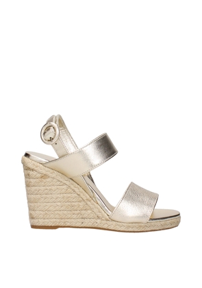 Gold Leather Wedge - EU35/US5