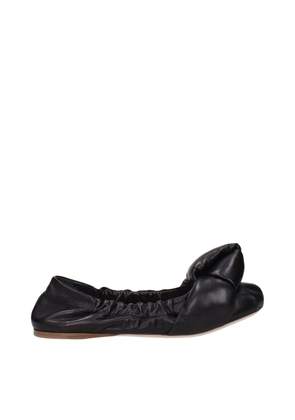 Black Leather Ballet Flat - EU36/US6