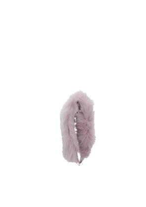 Purple Fur Shoulder Bag