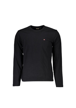 Napapijri Black Cotton T-Shirt - XL