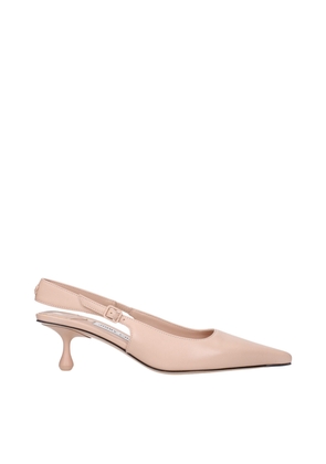 Pink Leather High Heel Pumps - EU35.5/US5.5