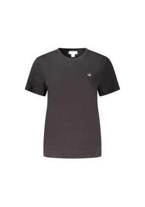 Black Cotton Tops & T-Shirt - M