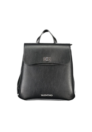 Black Polyethylene Women Backpack