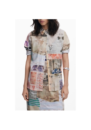 Desigual Beige Cotton Shirt - XS