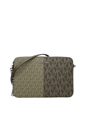 Michael Kors Green Fabric Crossbody Bag