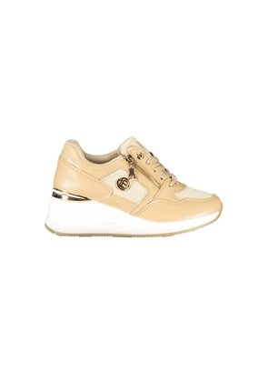 Laura Biagiotti Beige Polyester Women Sneaker - EU37/US7