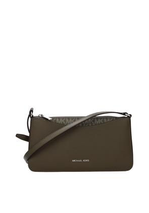 Michael Kors Green Fabric Crossbody Bag