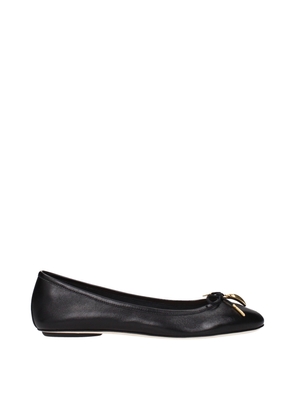 Black Leather Ballet Flats - EU36/US6