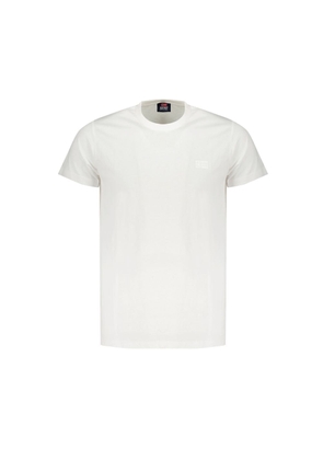 White Cotton T-Shirt - L