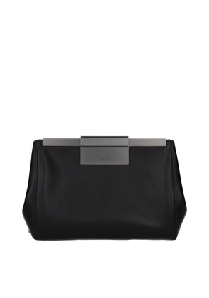 Max Mara Black Leather Crossbody Bag