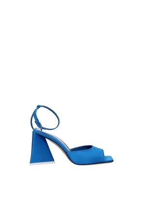 Blue Satin Sandal - EU36/US6