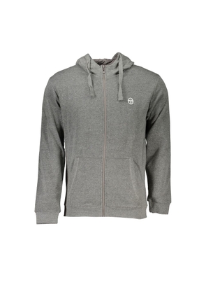 Gray Cotton Sweater - L