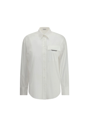 Brunello Cucinelli White Cotton Shirt - L