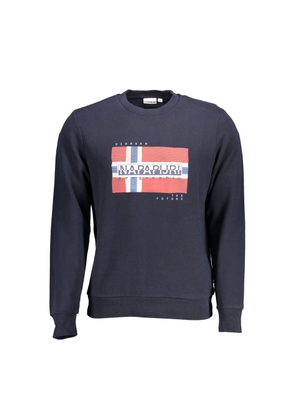 Blue Cotton Men Sweater - XXL