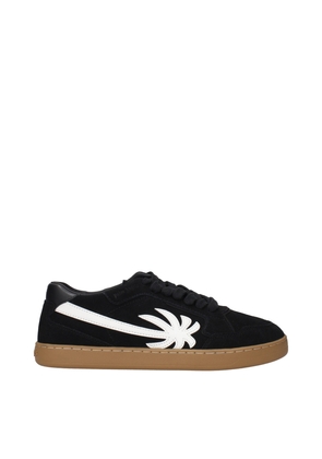 Palm Angels Black Leather Low Top Sneakers - EU40/US7