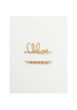 Chloé Brown Metal Hair Clip