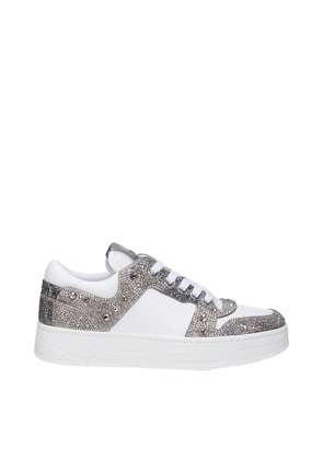 White Leather Chunky Sneakers - EU35/US5
