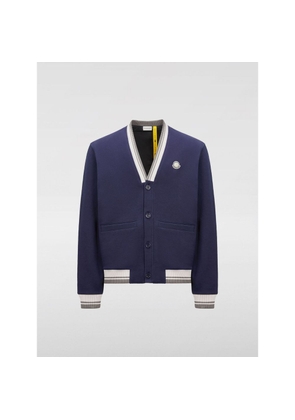Moncler Blue Cotton Bomber - M