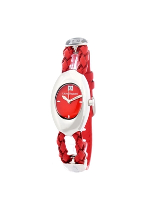 Laura Biagiotti Red Leather Dress Watch