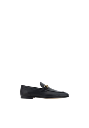 Gucci Black Calf Leather Bos Taurus Slip-On Loafers - EU43/US10
