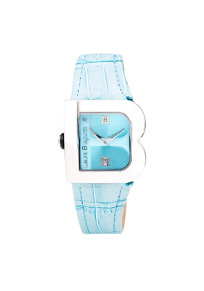 Laura Biagiotti Blue Leather Bracelet Watch