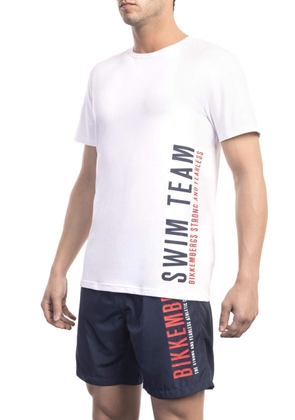 Bikkembergs White Cotton T-Shirt - S