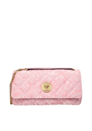 Versace Pink Fabric Shoulder Bag