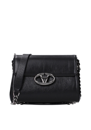 Valentino Garavani Black Leather Crossbody Bag