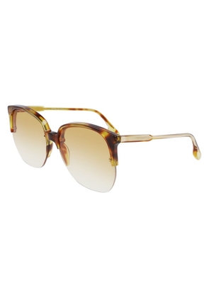 Victoria Beckham Brown Acetate Sunglasses