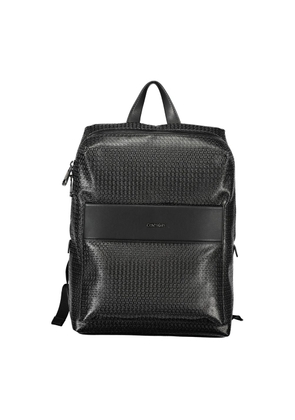 Black Polyester Backpack