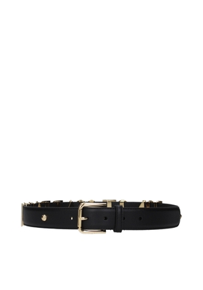 Dolce & Gabbana Black Leather Regular Belt - 80 cm / 32 Inches