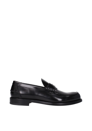 Givenchy Black Leather Slip-On Loafers - EU40/US7