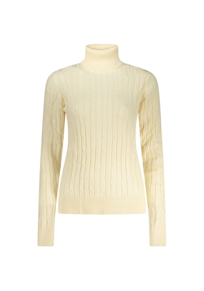 Norway 1963 White Viscose Women's Turtleneck Sweater - M