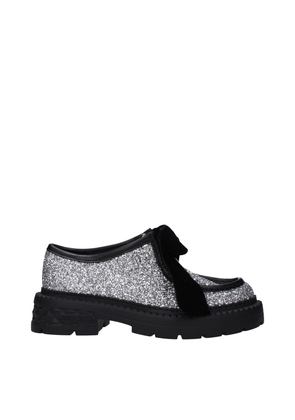 Gray Plastic Slip-On Loafers - EU38.5/US8.5