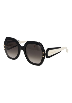 Carolina Herrera Black Acetate Sunglasses