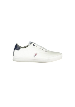 White Polyester Men Sneaker - EU40/US7