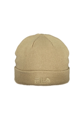 Fila Beige Acrylic Men's Cap - UNI
